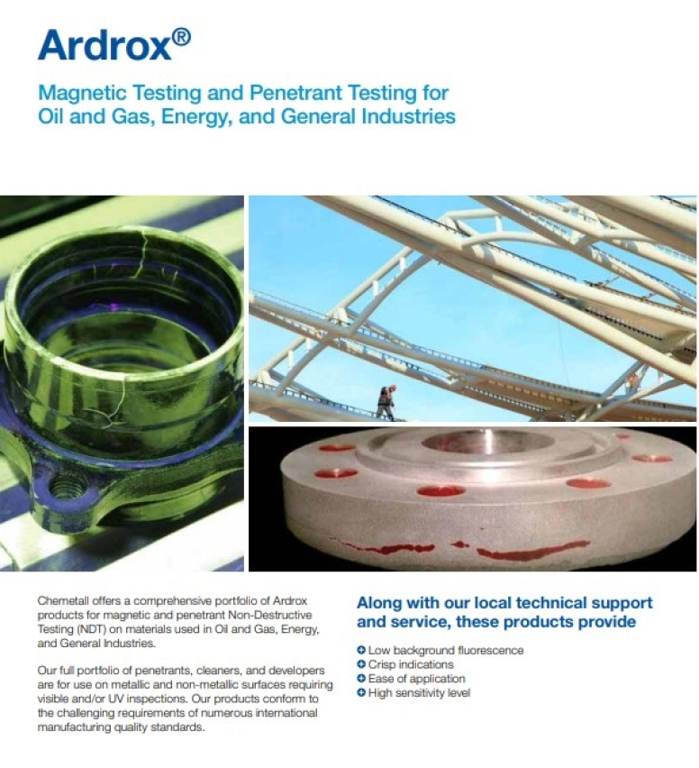 Ardrox product catalogue